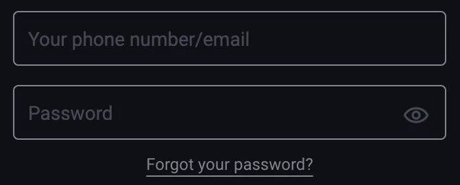 Pin Up Login Form